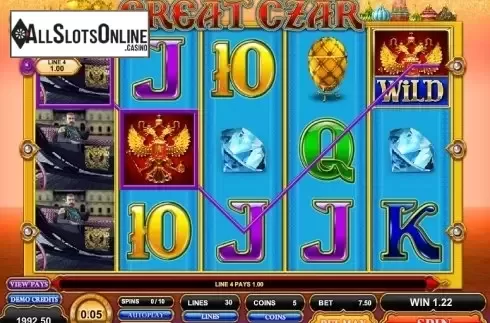 Screen 2. Great Czar from Microgaming