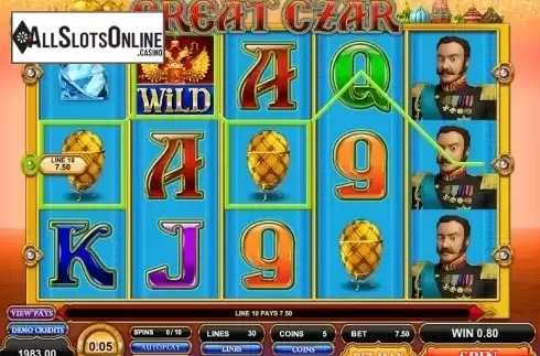 Screen 4. Great Czar from Microgaming