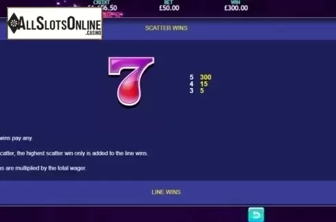 Paytable 2. Heartburst from Eyecon