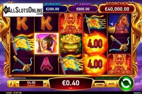 Win Screen 4. Immortal Empress from Ruby Play