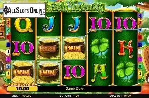 Win Screen. Irish Frenzy from Blueprint
