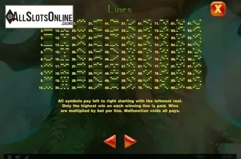 Paylines. Irish Lucky Charms from Spinomenal