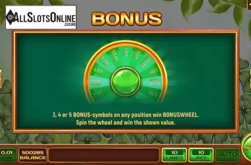 Game Features screen