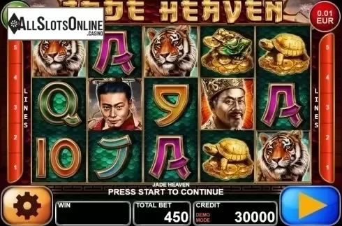 Reels screen. Jade Heaven from Casino Technology