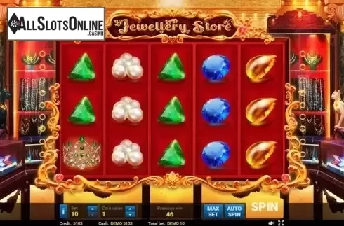 Reel screen. Jewellery Store from Evoplay Entertainment