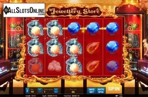 Win screen. Jewellery Store from Evoplay Entertainment