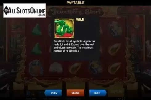 Paytable 2. Jewellery Store from Evoplay Entertainment