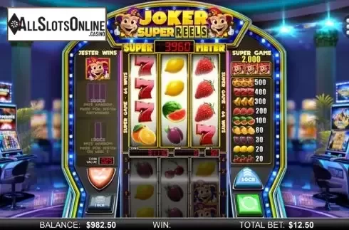 Game Screen 2. Joker Super Reels from Reel Play