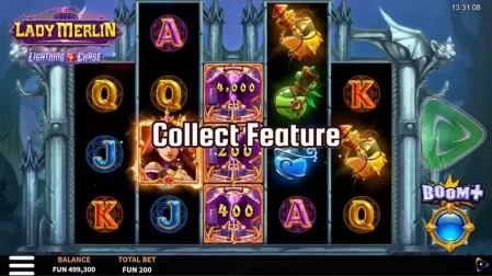 Lady Merlin Lightning Chase slot screenshot 1