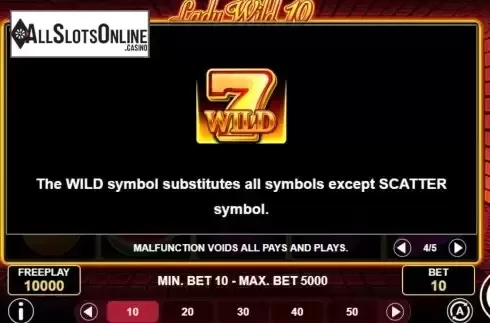 Game Features screen 2