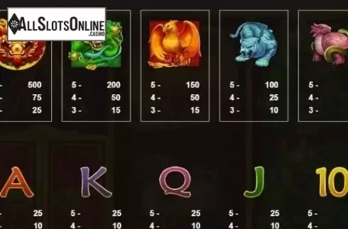 Paytable 3. Legendary 5 from JDB168