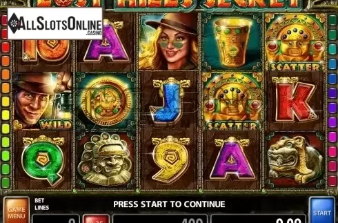 Screen2. Lost Hills Secret from Casino Technology