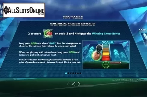Paytable . Lothar Matthäus Be a Winner from Skywind Group