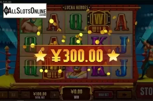 Win screen. Lucha Heroes from XIN Gaming