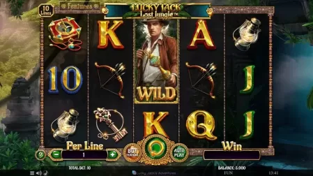 Lucky Jack Lost Jungle slot screenshot 1
