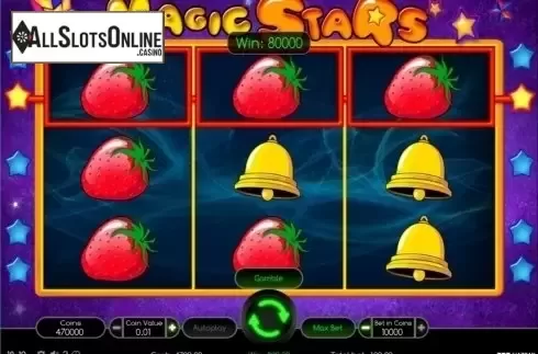 Win Screen. Magic Stars from Wazdan