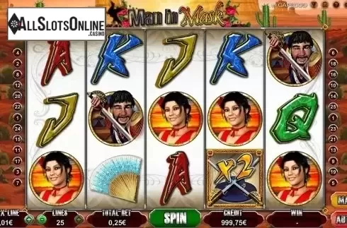 Screen 1. Man in Mask from Capecod Gaming