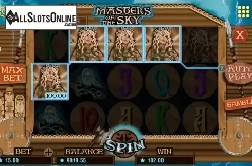 Screen6. Masters of the sky from Booming Games