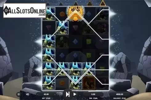 Win screen. Maze of Osiris from Relax Gaming