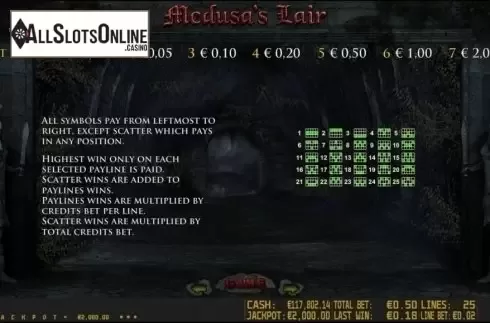 Winlines. Medusa's Lair HD from World Match
