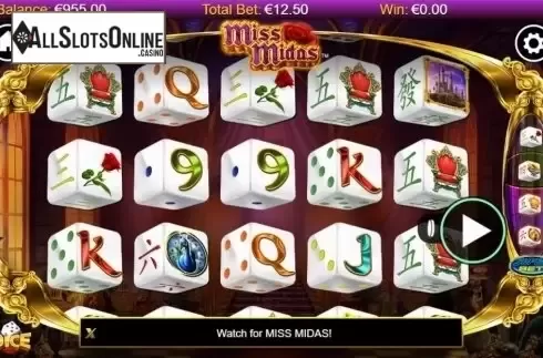 Reel Screen. Miss Midas Dice from NextGen