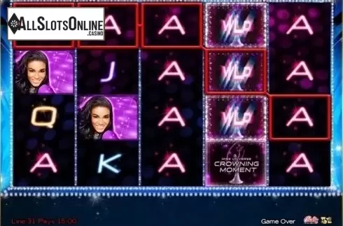 Win Screen. Miss Universe Crowning Moment from High 5 Games