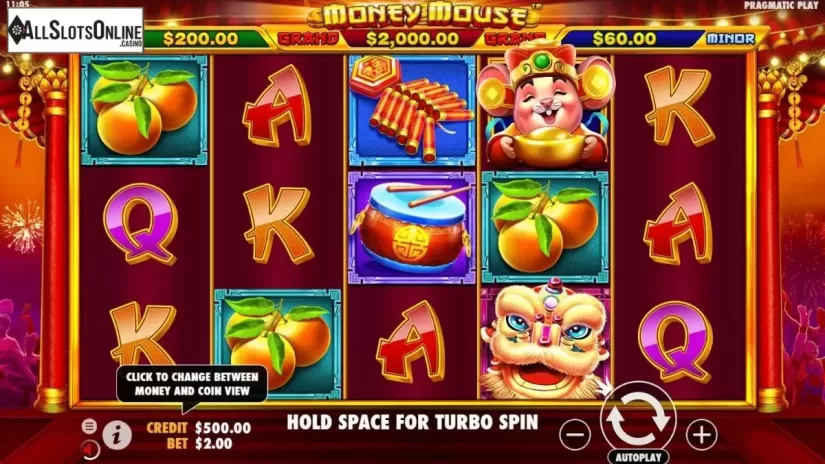 Reel Screen. Money Mouse (Pragmatic Play) from Pragmatic Play