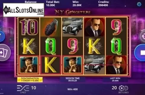 Win Screen. N.Y. Gangsters from DLV