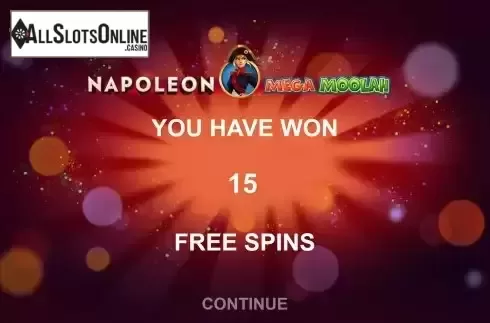 Free Spins Win Screen 2