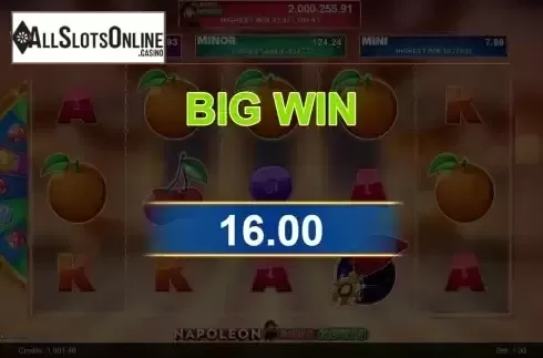 Big Win Screen