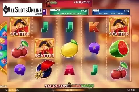 Free Spins Win Screen