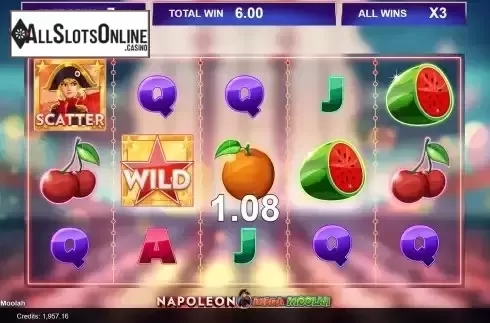 Free Spins Gameplay Screen