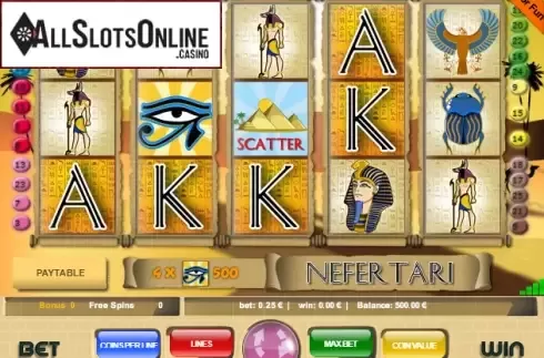 Screen2. Nefertari from Portomaso Gaming