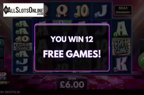 Free Spins Win Screen