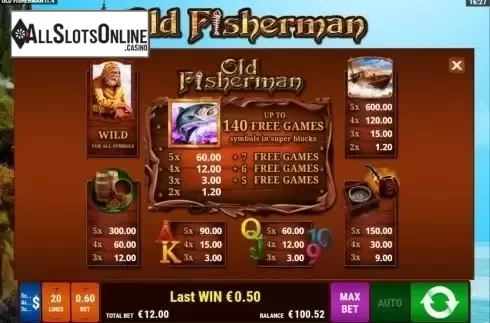 Screen2. Old Fisherman from Bally Wulff