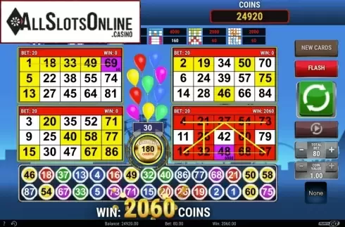 Win Screen. Park Bingo from Play'n Go