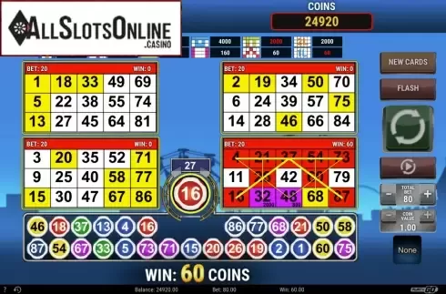 Win Screen. Park Bingo from Play'n Go