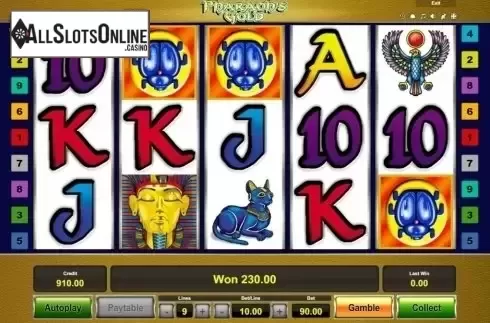 Win Screen 1. Pharaoh's Gold (Novomatic) from Novomatic
