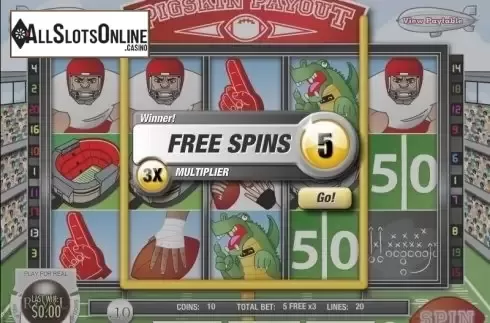 Screen5. Pigskin Payout from Rival Gaming