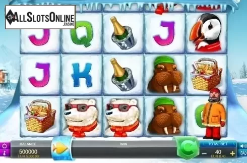 Reels screen. Polar Picnic from FUGA Gaming