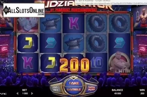 Win Screen 1. Pudzianator from Promatic Games