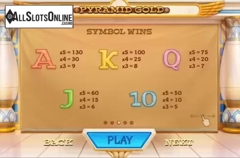 Screen3. Pyramid Gold from Cayetano Gaming