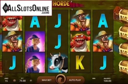 Reel Screen . Red Horde from Mascot Gaming