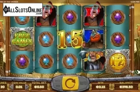 Win screen 1. Rise Of The Vikings from Leander Games