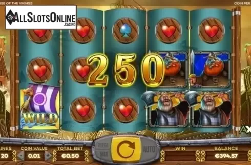 Wild win screen 2. Rise Of The Vikings from Leander Games