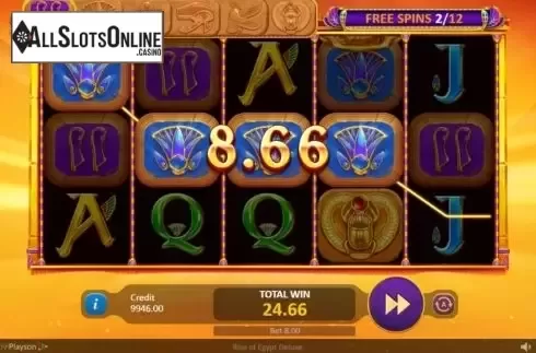 Free Spins 2. Rise of Egypt Deluxe from Playson