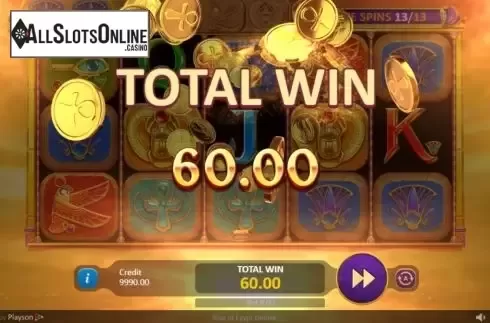 Total Win. Rise of Egypt Deluxe from Playson