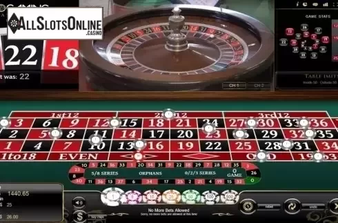 Game Screen. Roulette Live Casino (Vivogaming) from Vivo Gaming