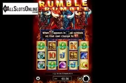 Win Screen . Rumble Rumble from Ainsworth