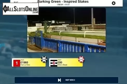 Reel screen. Rush Dogs Go! from Inspired Gaming